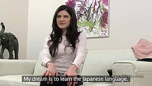 Hey, that busty cutie is banging hard in the office casting interview