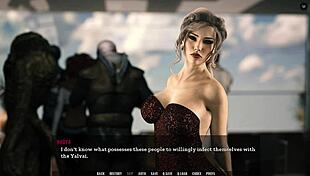 3D porn with a cute girl begging for sex