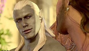 Baldur's Gate 3: Naked Playthrough of Gale's Gay Romance Scene Without Mods