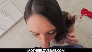 stepson fucks stepmom's big tits and ass in pov.