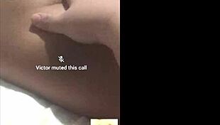 Hotwife tribute to horny latina and husband in videocall