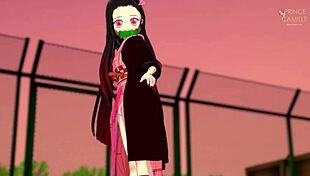 Innocent Nezuko Chan Can't Control Her Impulses In Doggystyle And Missionary!