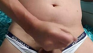 Gay Boy Enjoying Private Time In Underwear