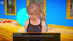 My new family 397 features brunette with big tits in erotic cartoon adventures