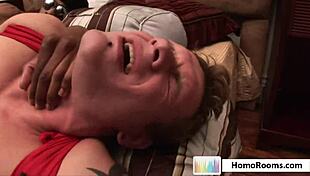 I can't beleive I'm blowing this huge cock in the homo rooms.