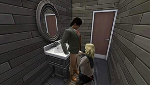 i have coffee with a friend while he fucks her in the bathroom