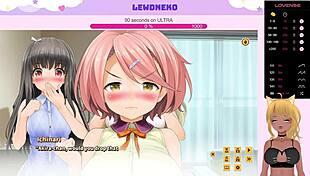 vtuber lewdneko continues playing love cubed in this fourth part