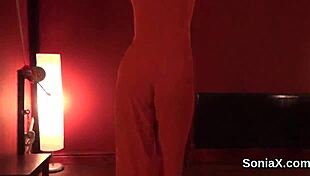 Married British MILF Sonia flaunts her big boobs