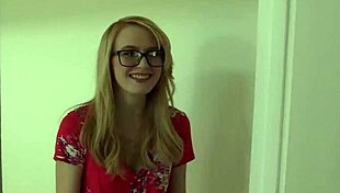 Petite blonde teen gets toyed and creampied in casting