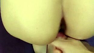 feeling the curves of this slutty white girl's giant huge ass