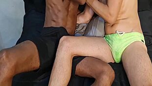 Brazilian couple enjoys anal creampie bareback