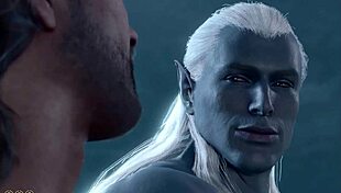 Baldur's Gate 3: Naked Playthrough of Gale's Gay Romance Scene Without Mods