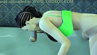 Laura Matsuda Intensely Sucks Huge Cock in 3D Porn Scene!