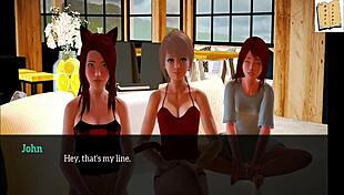 New family cartoon episode with teens and milfs