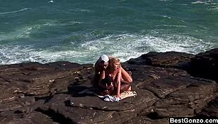 i messed up the ocean threesome with busty blonde tarra white sucking big cocks