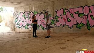 She runs outdoor, I INTENSELY suck her big tits