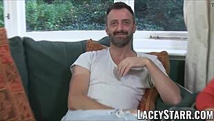 Hey, Want to See Leather Clad Granny Get Interracial Spitroast at Laceystarr?