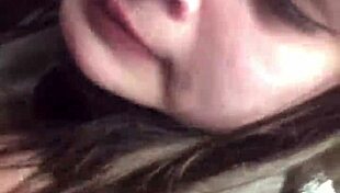 Lesbian Bestie Gags Hard on Facefuck During Wild Car Ride!