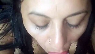 the old mommy, a petite argentinian latina milf, cuckolds and sucks her son-in-law's ass