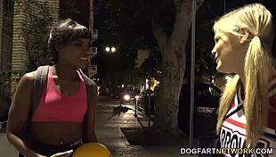 Ana Foxxx And Scarlet Red In Interracial Lickfest