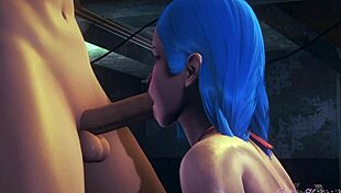 Jinx Blows With Uncensored Passion In League Of Legends Hentai