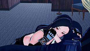 tifa gets intimate with cloud in final fantasy 7 hentai