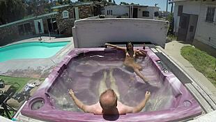 Dayanara Enjoys Hot Tub POV Session