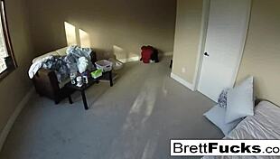 Hey, busty brett rossi teases in her motel room