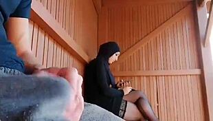 yo, i flashed my cock to this muslim chick at the bus stop!