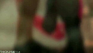 Ash Hollywood, exotic blonde stripper, gets her trimmed pussy fucked hard in cowgirl as clothes rip!