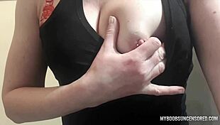 Compilation of European Amateurs Playing with Tits, Nipples, Spitting, and Rubbing Pierced Ones