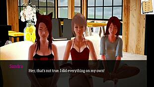 New family cartoon episode with teens and milfs