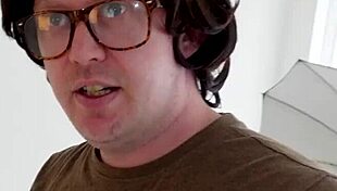 yorkshire geek tricked into blowjob by tattooed brit