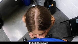 Penelope kay says, 'officer, your big cock is dominating me in the garage.'