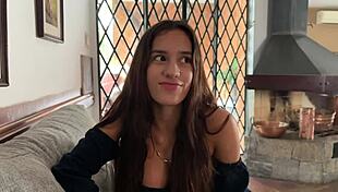 First Casting With Busty Skinny Brazilian Teen