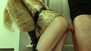 First femdom sex with high heels leather gloves and fur coat otta koi ruda cat