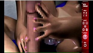 huh, what do those huge feet do to sexy trainer shoko sugimoto in this group blowjob episode 10?