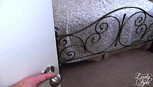 Naughty Boy Spies On Stepmom In See-Through Stockings And Nylon POV Taboo