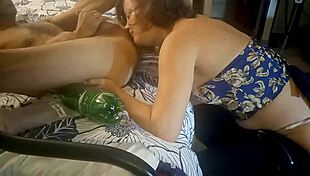 Clothed Black Pants and White Satin Panties Scene