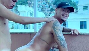 A well-endowed man has control over a sissy fag