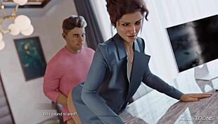 Boss fucked in office by big dick janitor 😏