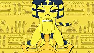 original ankha hentai animation brings cartoon anime to life with erotic scenes