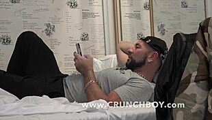 Muscle bottom, you getting fucked bareback in jockstrap by straight discreet guy?