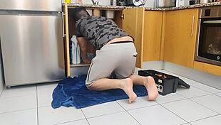 Wife secretly cuckolds husband with plumber on cam