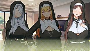 Why did summer clover get fired from the harem hentai game? His giant cock was the reason!