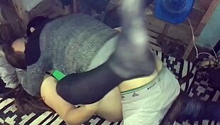 my girlfriend's friend acts like a prostitute and begs for missionary sex, we film it on our phone