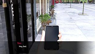 freeloading stepfamily big tits ass brunette in 3d porn