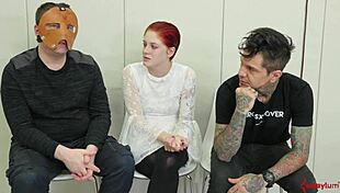 this bound whore is gagging and getting toyed 😈