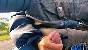 Naughty Hotwife Jerking Off Publicly Until Cum