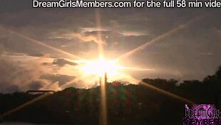 Brunette flashes natural tits in wet t-shirt, angering florida neighbors outdoors